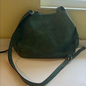 Free People Green Suede Shoulder Bag